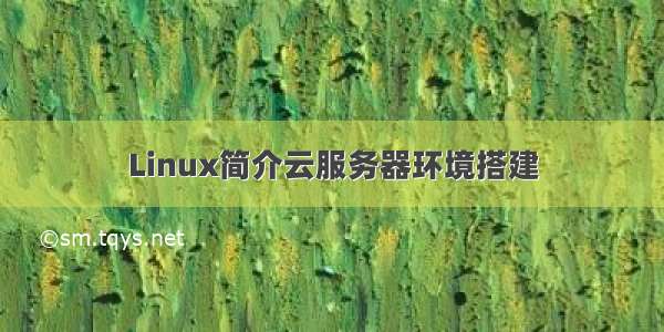 Linux简介云服务器环境搭建