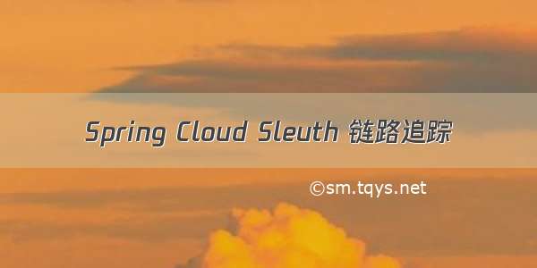 Spring Cloud Sleuth 链路追踪