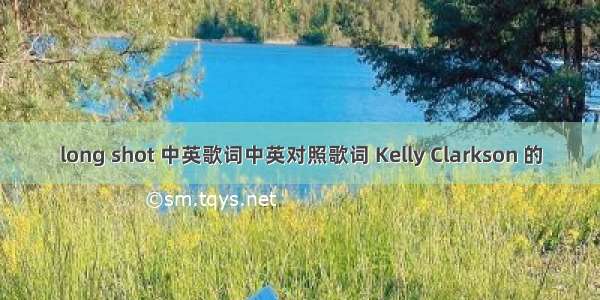 long shot 中英歌词中英对照歌词 Kelly Clarkson 的