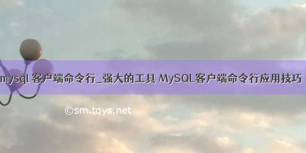 mysql 客户端命令行_强大的工具 MySQL客户端命令行应用技巧