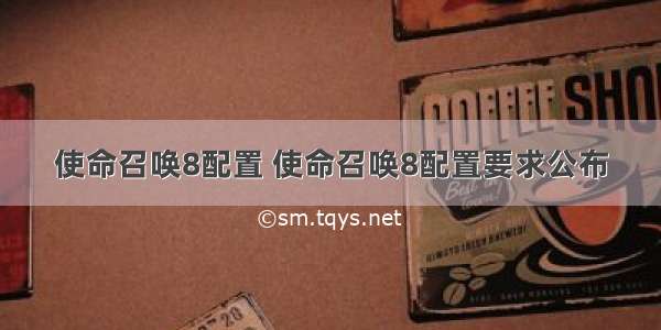 使命召唤8配置 使命召唤8配置要求公布