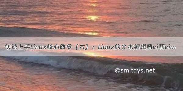 快速上手Linux核心命令（六）：Linux的文本编辑器vi和vim