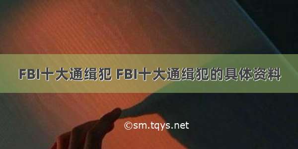 FBI十大通缉犯 FBI十大通缉犯的具体资料