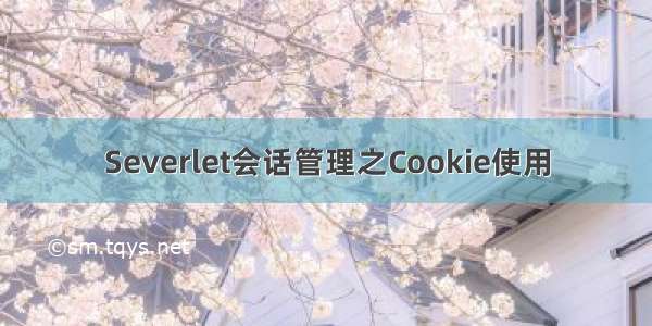 Severlet会话管理之Cookie使用