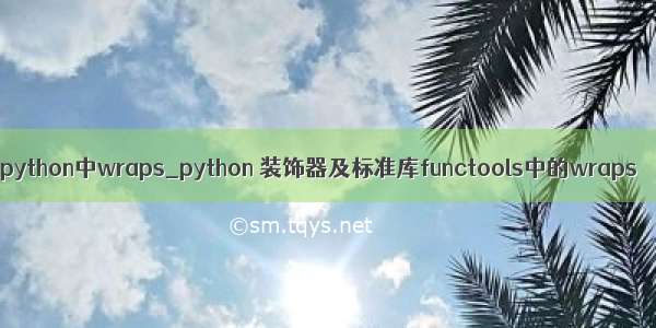 python中wraps_python 装饰器及标准库functools中的wraps