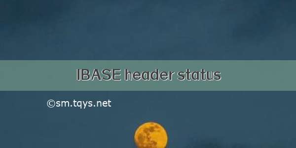 IBASE header status