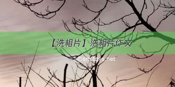 【洗相片】洗相片作文