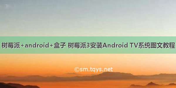 树莓派+android+盒子 树莓派3安装Android TV系统图文教程