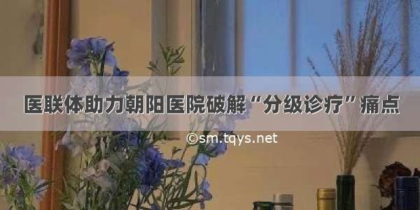 医联体助力朝阳医院破解“分级诊疗”痛点