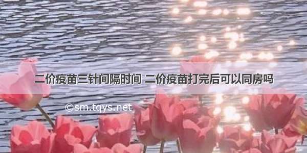 二价疫苗三针间隔时间 二价疫苗打完后可以同房吗