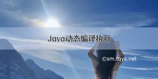 Java动态编译执行