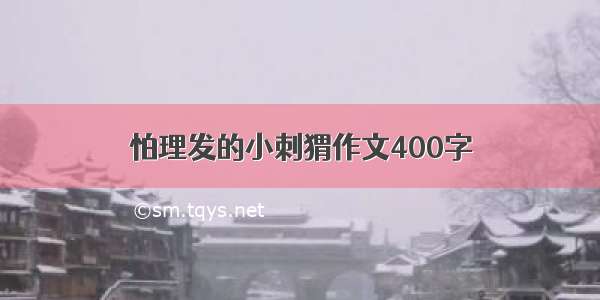 怕理发的小刺猬作文400字