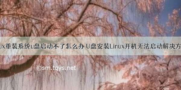 linux重装系统u盘启动不了怎么办 U盘安装Linux开机无法启动解决方法