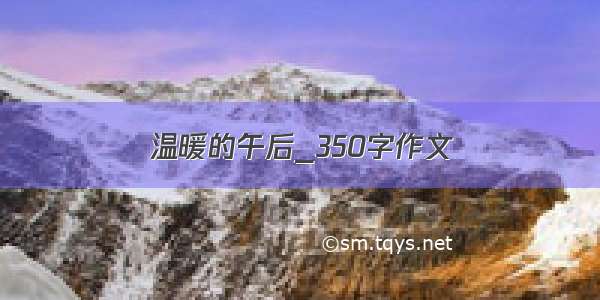 温暖的午后_350字作文