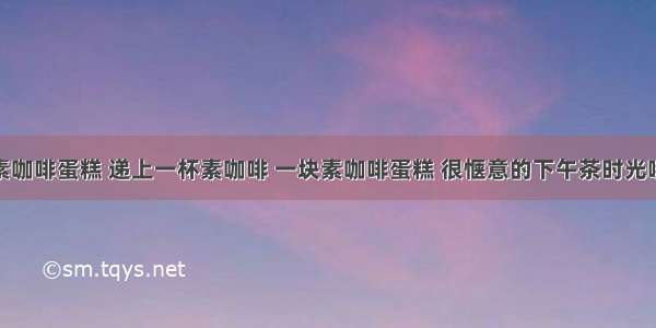 素咖啡蛋糕 递上一杯素咖啡 一块素咖啡蛋糕 很惬意的下午茶时光哦