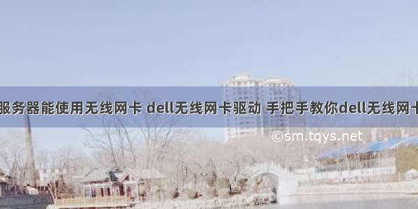 Dell服务器能使用无线网卡 dell无线网卡驱动 手把手教你dell无线网卡驱动