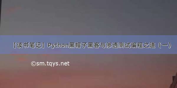 【读书笔记】Python黑帽子黑客与渗透测试编程之道（一）