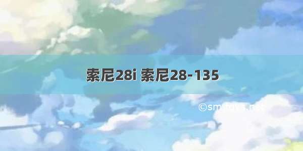 索尼28i 索尼28-135