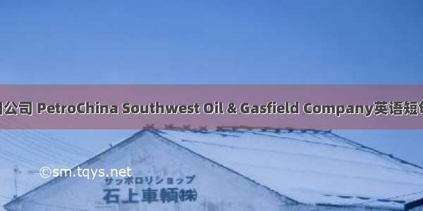 西南油气田公司 PetroChina Southwest Oil & Gasfield Company英语短句 例句大全