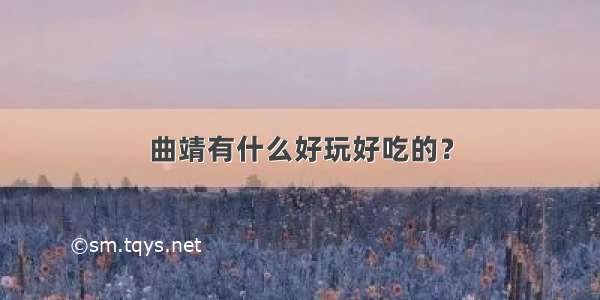 曲靖有什么好玩好吃的？