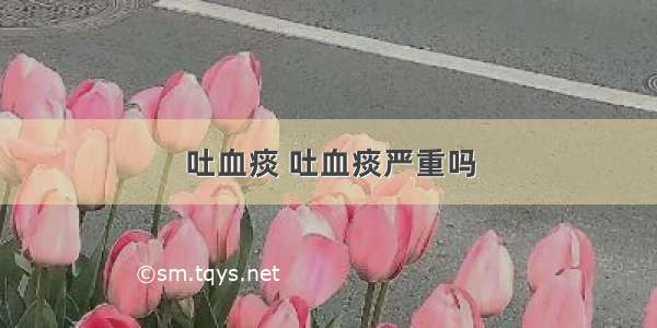 吐血痰 吐血痰严重吗