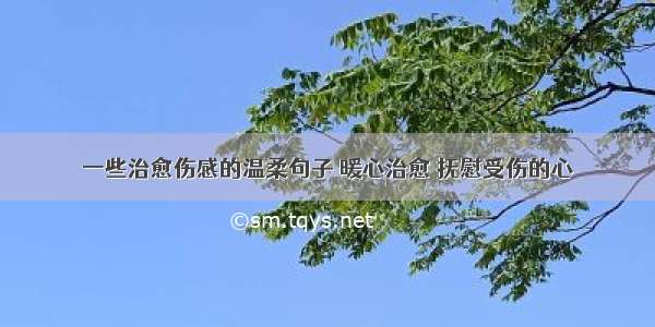 一些治愈伤感的温柔句子 暖心治愈 抚慰受伤的心