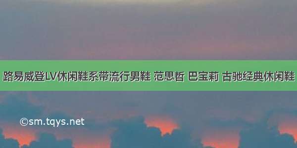 路易威登LV休闲鞋系带流行男鞋 范思哲 巴宝莉 古驰经典休闲鞋