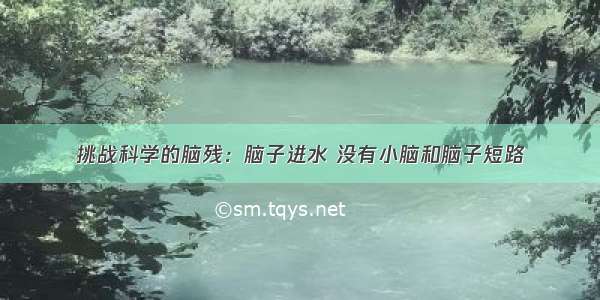 挑战科学的脑残：脑子进水 没有小脑和脑子短路