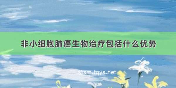 非小细胞肺癌生物治疗包括什么优势