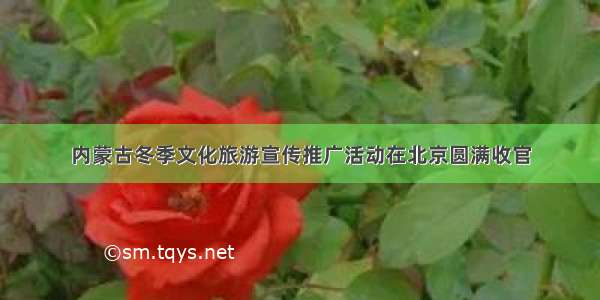 内蒙古冬季文化旅游宣传推广活动在北京圆满收官