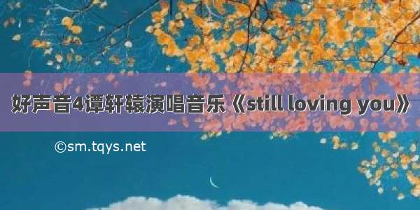 好声音4谭轩辕演唱音乐《still loving you》