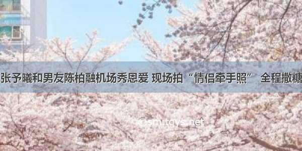 张予曦和男友陈柏融机场秀恩爱 现场拍“情侣牵手照” 全程撒糖