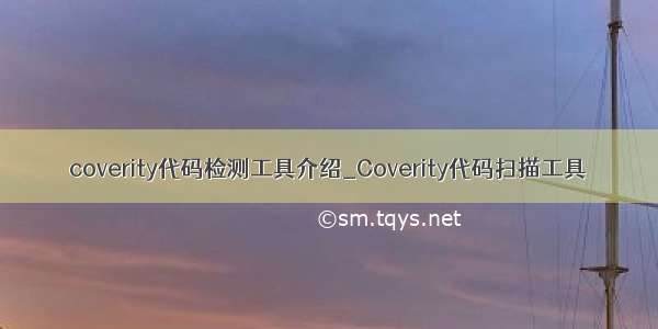 coverity代码检测工具介绍_Coverity代码扫描工具