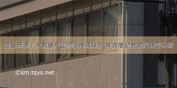 盘古开源丨大数据产业价值持续释放 有效推动数字化转型升级