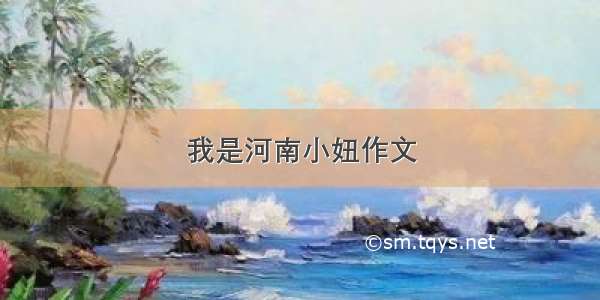 我是河南小妞作文