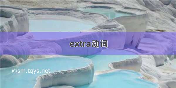 extra动词