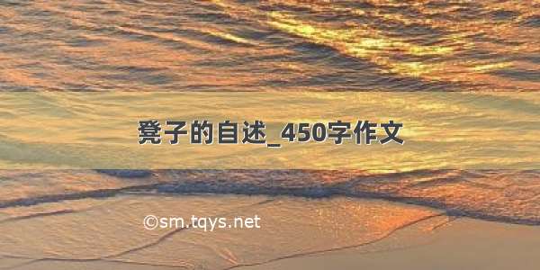 凳子的自述_450字作文