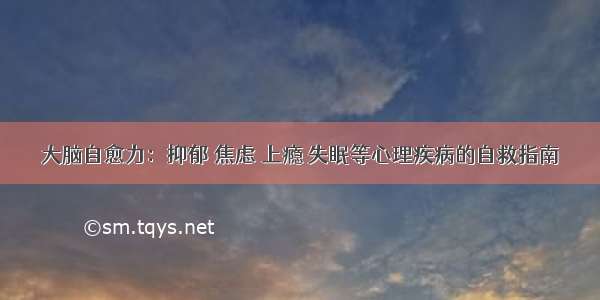 大脑自愈力：抑郁 焦虑 上瘾 失眠等心理疾病的自救指南