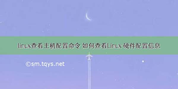 linux查看主机配置命令 如何查看Linux 硬件配置信息