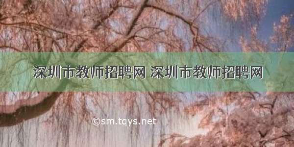 深圳市教师招聘网 深圳市教师招聘网