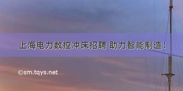 上海电力数控冲床招聘 助力智能制造！