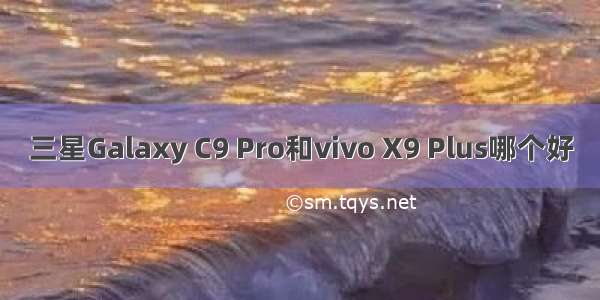 三星Galaxy C9 Pro和vivo X9 Plus哪个好