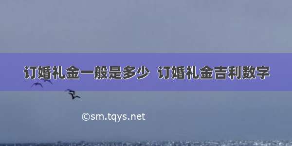 订婚礼金一般是多少  订婚礼金吉利数字