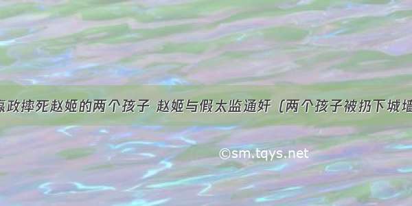 嬴政摔死赵姬的两个孩子 赵姬与假太监通奸（两个孩子被扔下城墙）