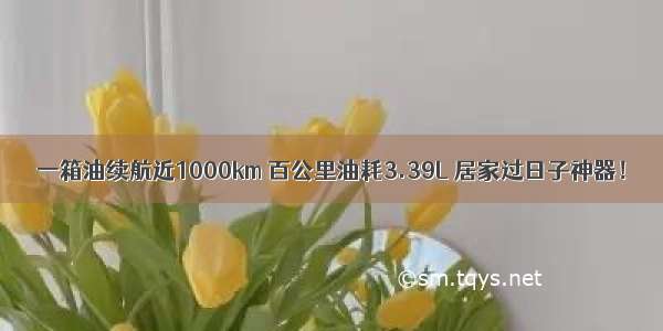 一箱油续航近1000km 百公里油耗3.39L 居家过日子神器！