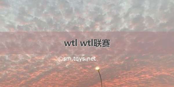 wtl wtl联赛