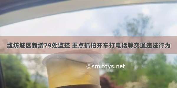 潍坊城区新增79处监控 重点抓拍开车打电话等交通违法行为