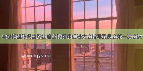 李斌杨雄陈冯富珍出席全球健康促进大会指导委员会第一次会议