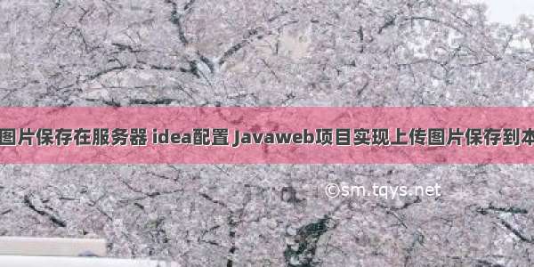 java项目图片保存在服务器 idea配置 Javaweb项目实现上传图片保存到本地文件文