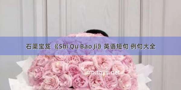 石渠宝笈 《Shi Qu Bao Ji》英语短句 例句大全